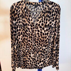Fashionable animal print women's blouse from International Concepts. Size XL.